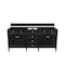 James Martin Vanities Brittany 72in Double Vanity Cabinet, Black Onyx 650-V72-BKO - alternate 1
